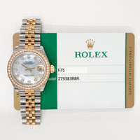 Lady Datejust 28mm Diamond Bezel - Steel and Yellow Gold 279383RBR