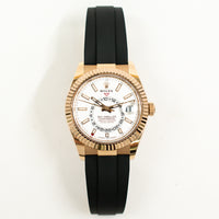 Sky-Dweller Rubber Strap Rose Gold 336235