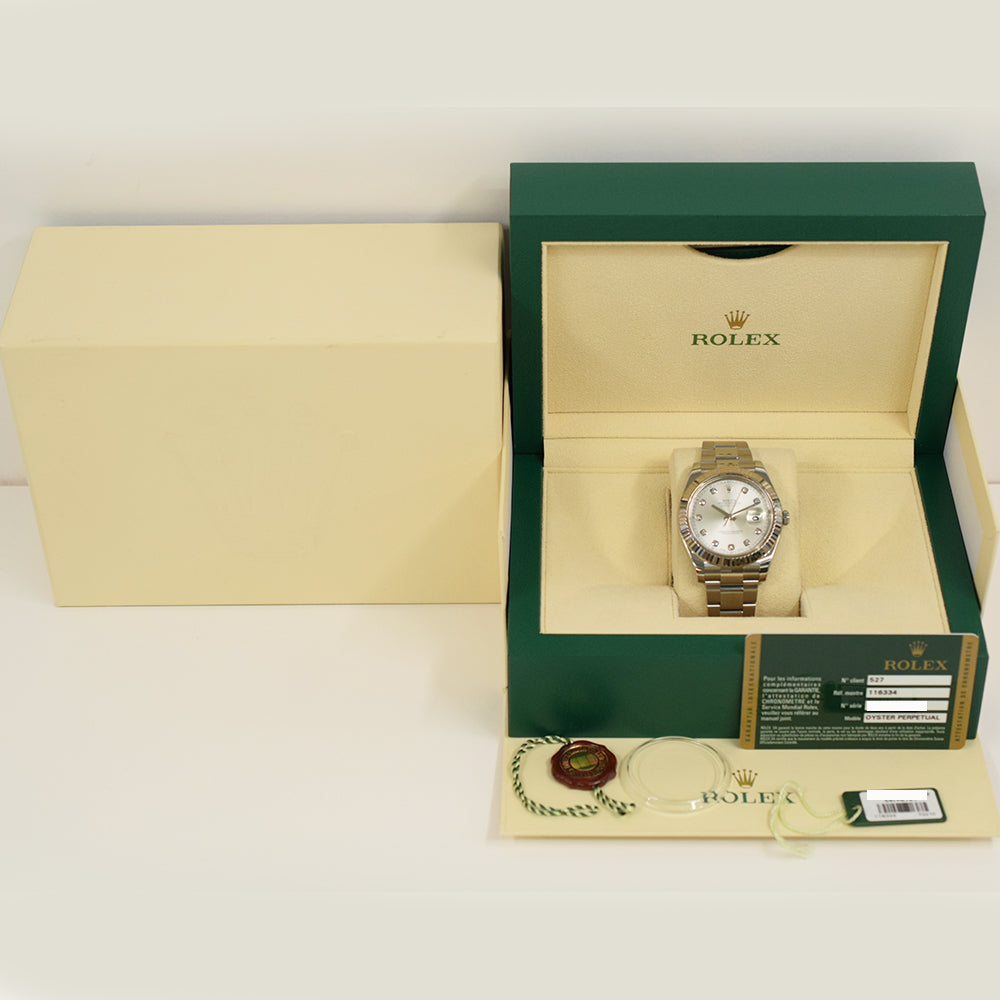 Datejust II Steel and White Gold 116334G