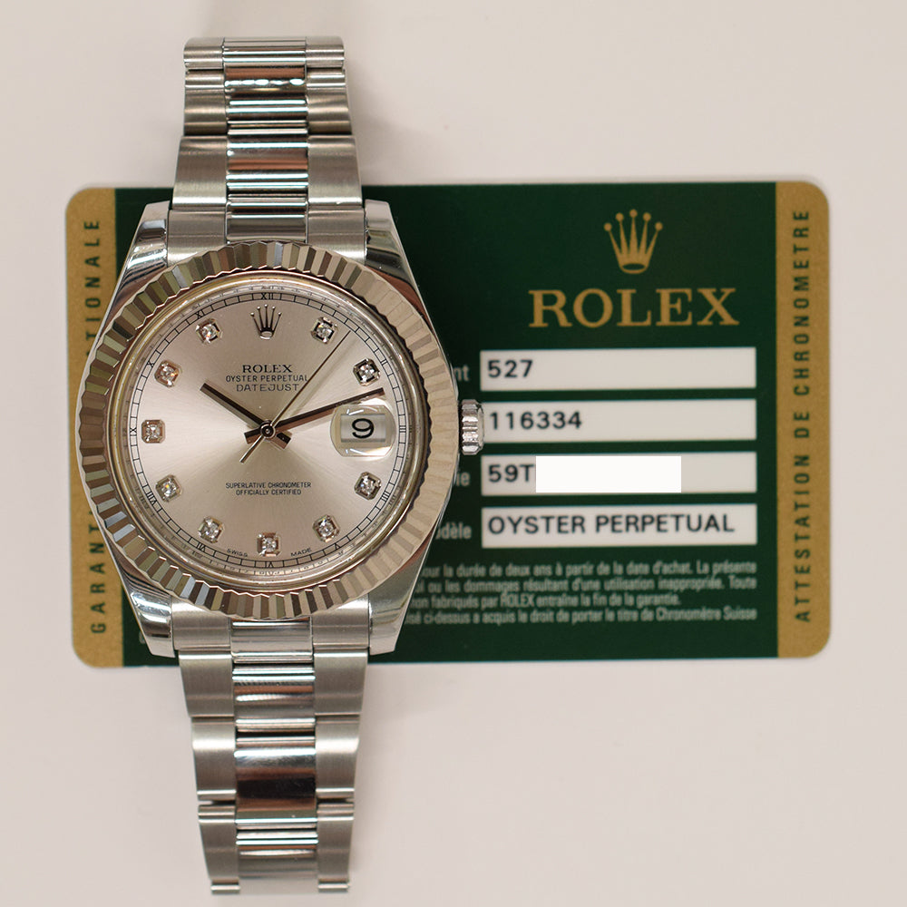 Datejust II Steel and White Gold 116334G