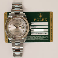 Datejust II Steel and White Gold 116334G