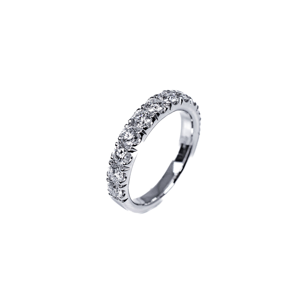 Plat diamond Wedding Band 11=1