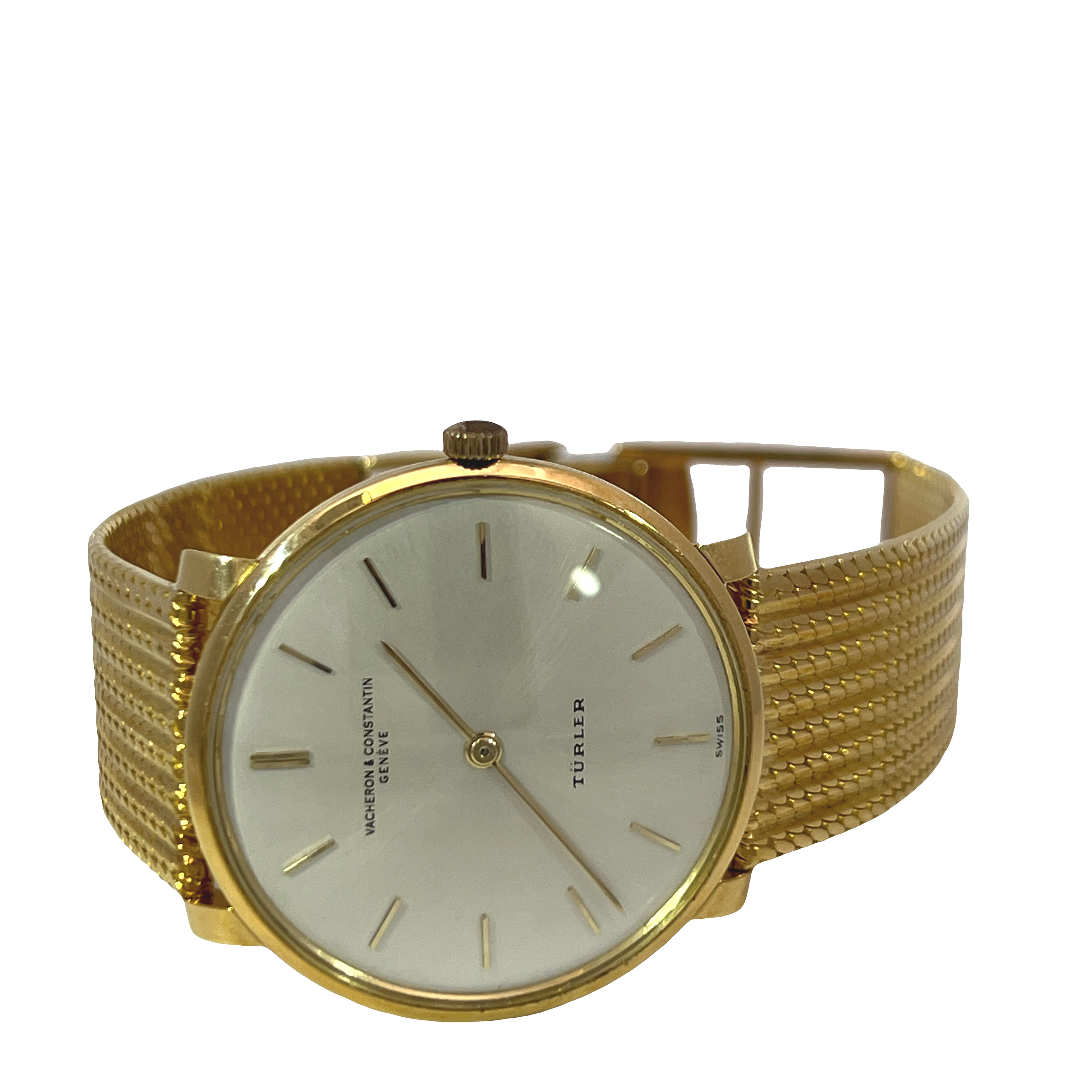 Pre-Owned Vintage Vacheron Constantin Türler 18K Yellow Gold Manual Wind Dress Watch