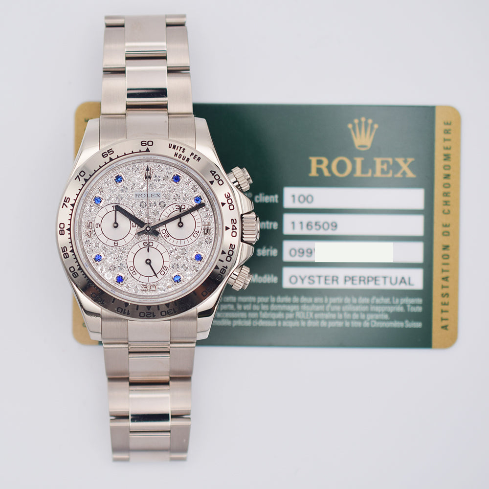 Daytona White Gold 116509