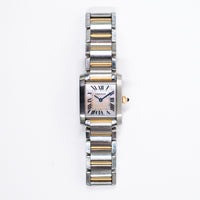 Tank Francaise Small 20mm x 25mm Steel and Rose Gold W51027Q4