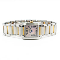 Tank Francaise Small 20mm x 25mm Steel and Rose Gold W51027Q4