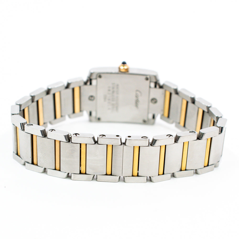 Tank Francaise Small 20mm x 25mm Steel and Rose Gold W51027Q4