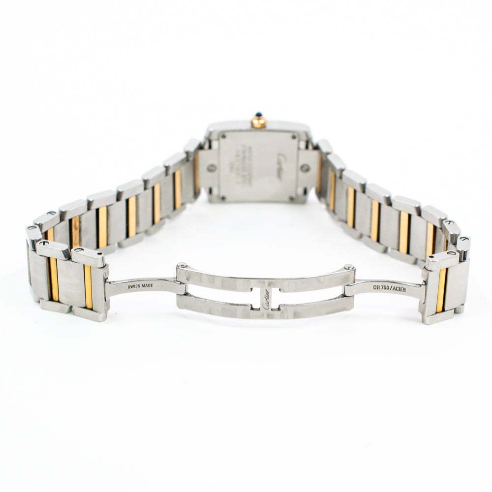 Tank Francaise Small 20mm x 25mm Steel and Rose Gold W51027Q4