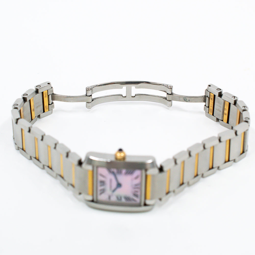 Tank Francaise Small 20mm x 25mm Steel and Rose Gold W51027Q4