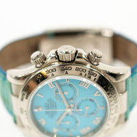 Daytona White Gold "Beach Edition" Turquoise Dial 116519