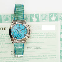 Daytona White Gold "Beach Edition" Turquoise Dial 116519
