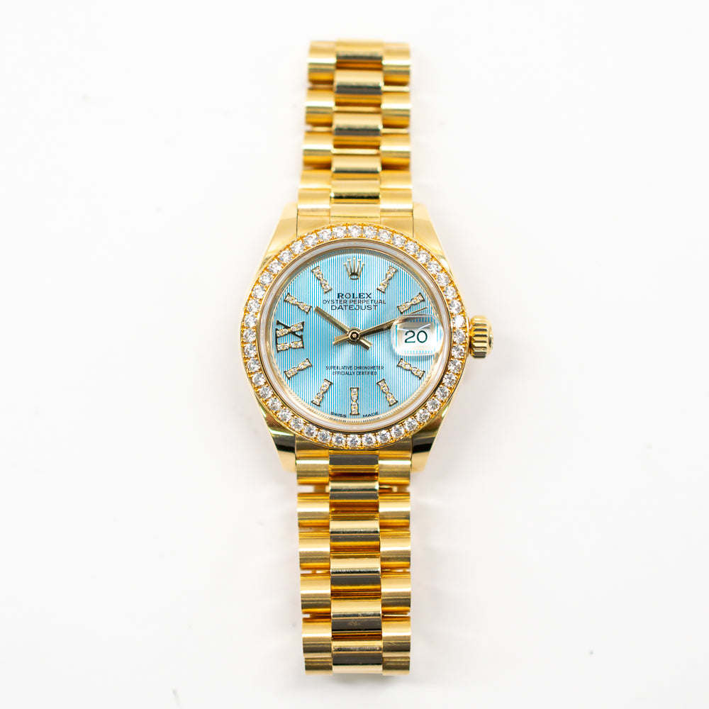 Datejust 28mm Diamond Bezel Yellow Gold 279138RBR