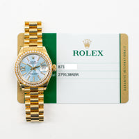 Datejust 28mm Diamond Bezel Yellow Gold 279138RBR