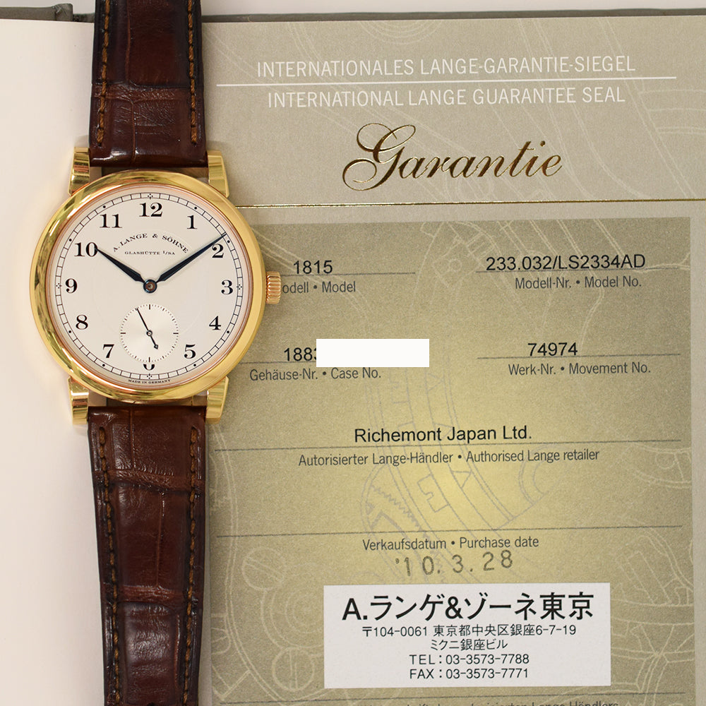 Grand 1815 40mm Rose Gold Manual Winding 233.032