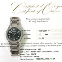 Twenty~4 36mm Green Dial Diamond Bezel Stainless Steel 7300/1200A-011