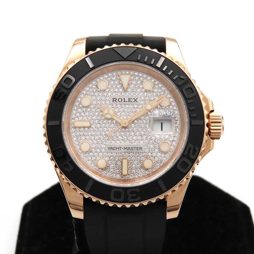 Yacht-Master 40mm Rose Gold on Strap 116655