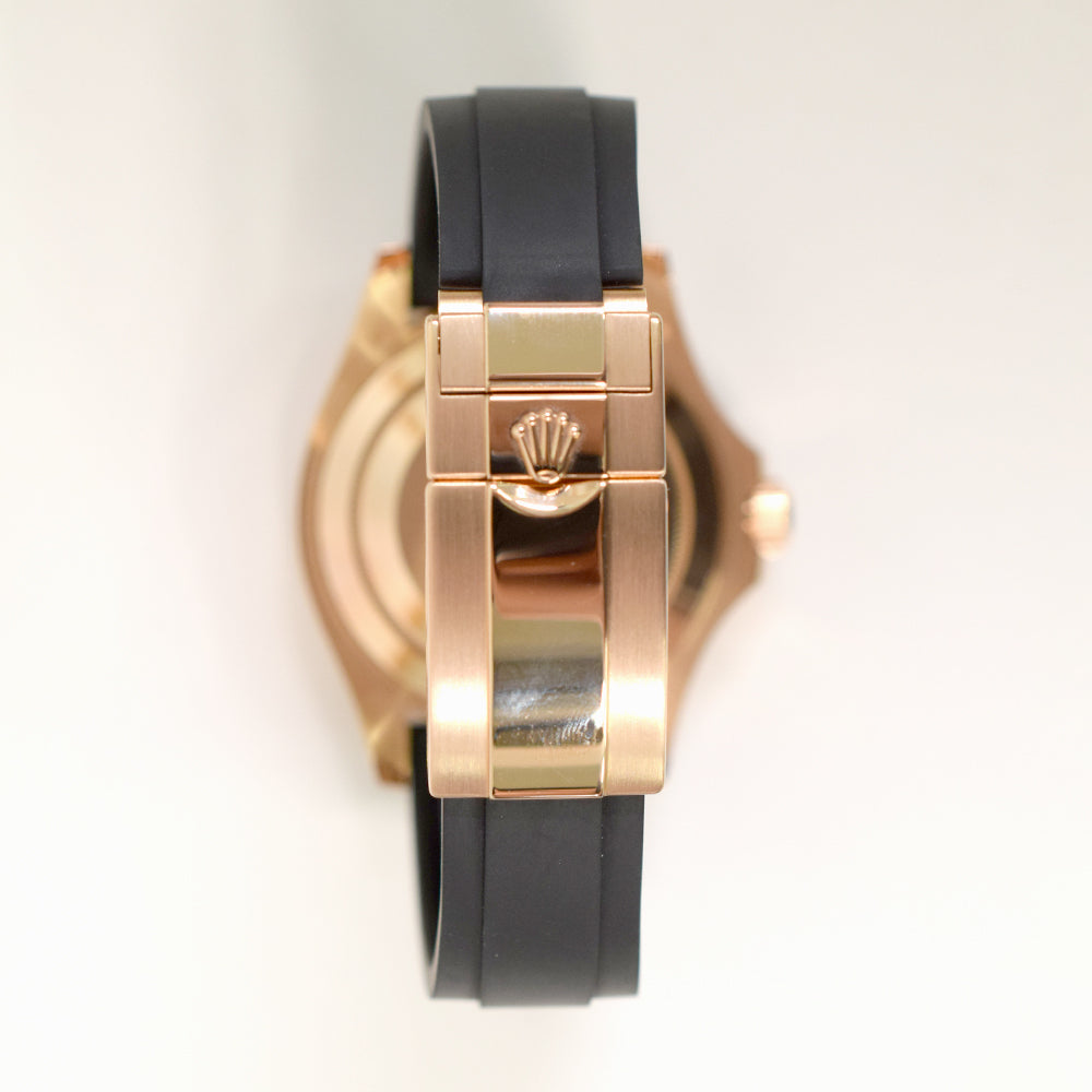 Yacht-Master 40mm Rose Gold on Strap 116655