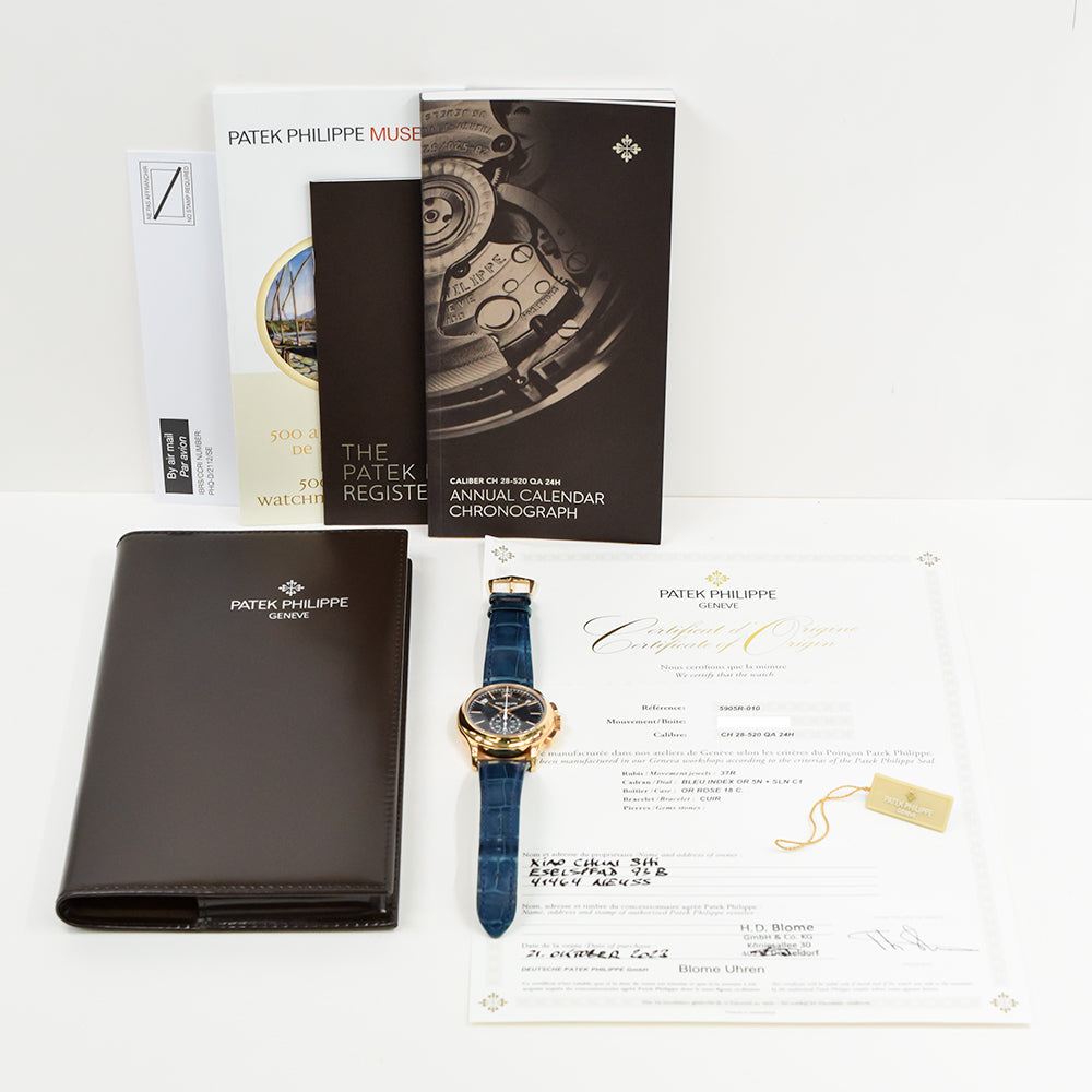Flyback Chronograph Annual Calendar 42mm Rose Gold 5905R-010