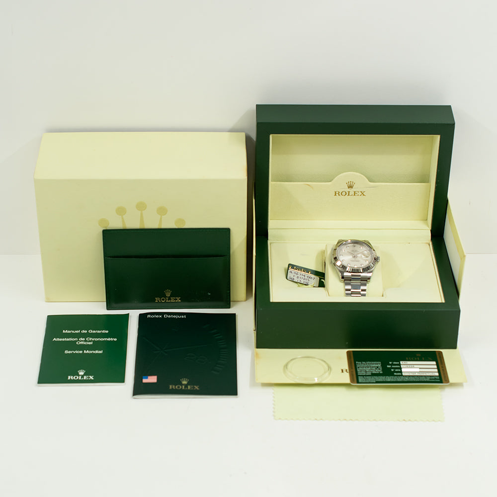 Datejust II Steel and White Gold 116334