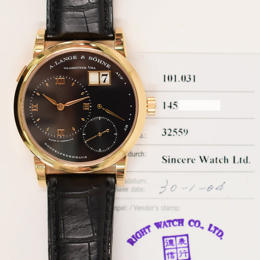 Lange 1 38.5mm Rose Gold Manual Winding 101.031
