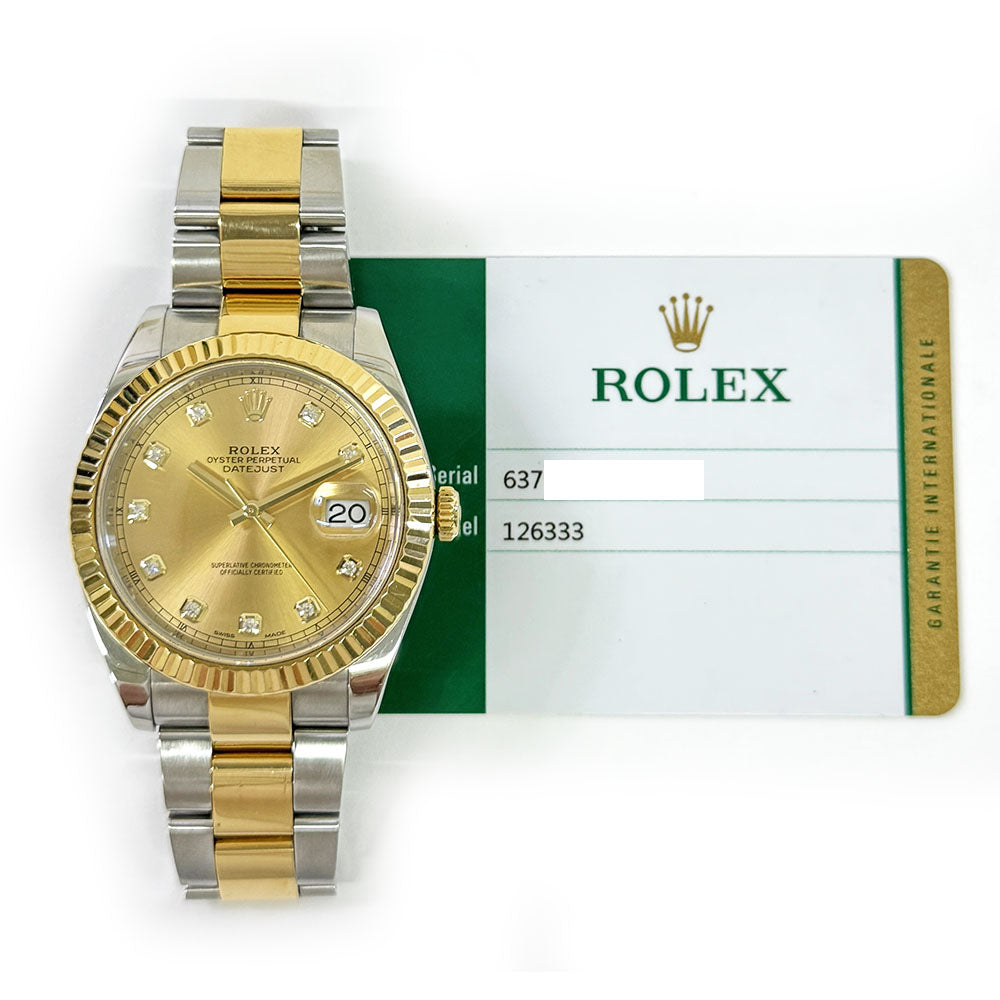 Datejust 41mm Steel and Yellow Gold 126333