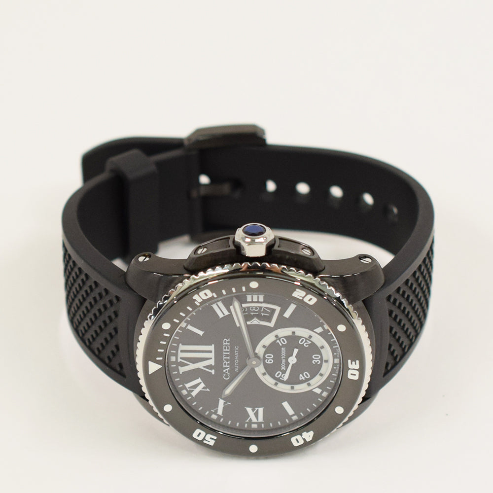Calibre de Cartier Diver Carbon 42mm Stainless Steel ADLC-coated Selfwinding WSCA0006