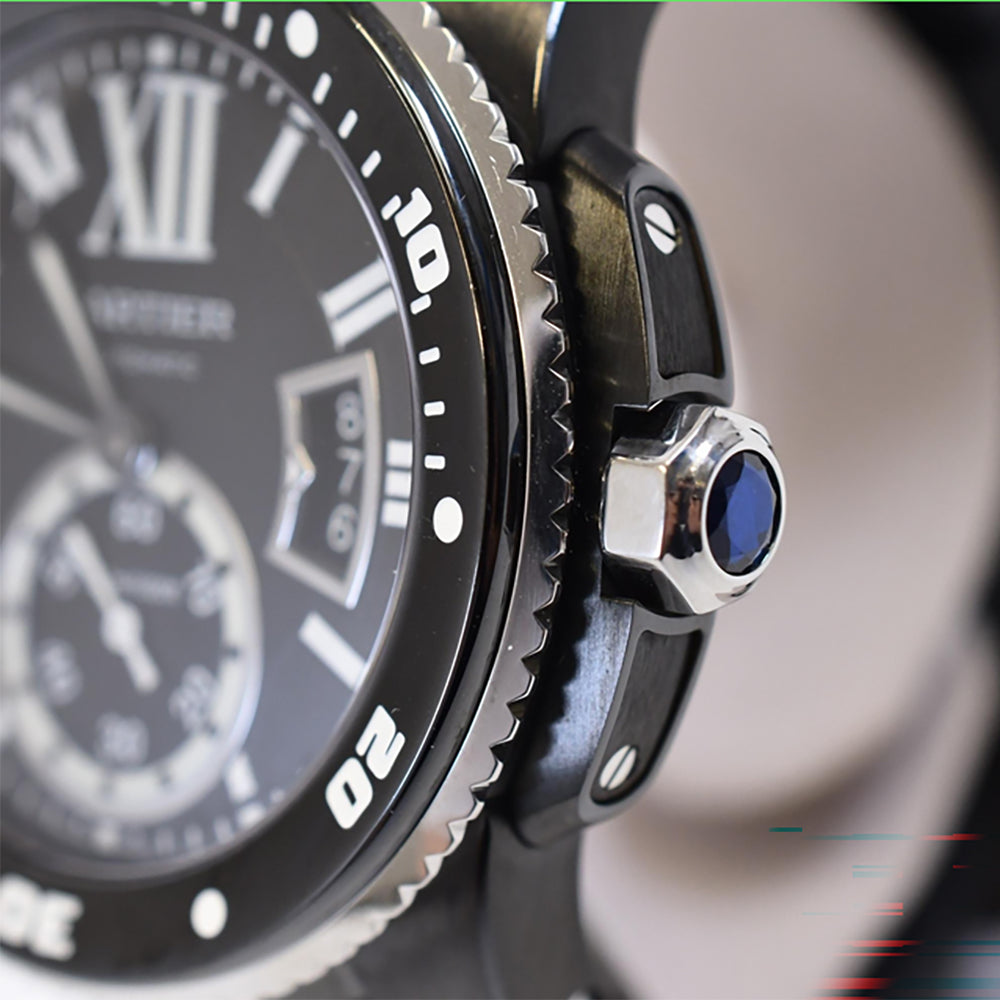 Calibre de Cartier Diver Carbon 42mm Stainless Steel ADLC-coated Selfwinding WSCA0006