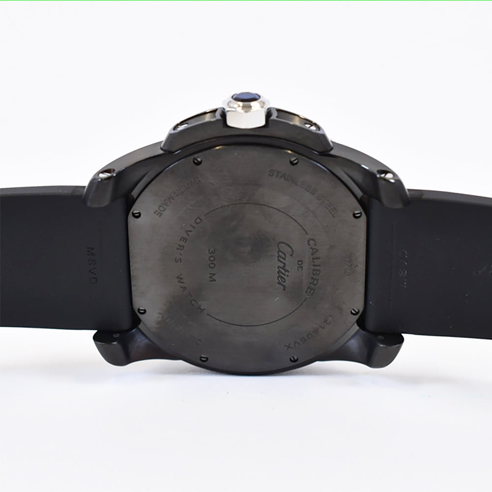 Calibre de Cartier Diver Carbon 42mm Stainless Steel ADLC-coated Selfwinding WSCA0006