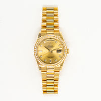 Day-Date 36mm Diamond Bezel Yellow Gold 118348A