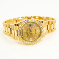 Day-Date 36mm Diamond Bezel Yellow Gold 118348A