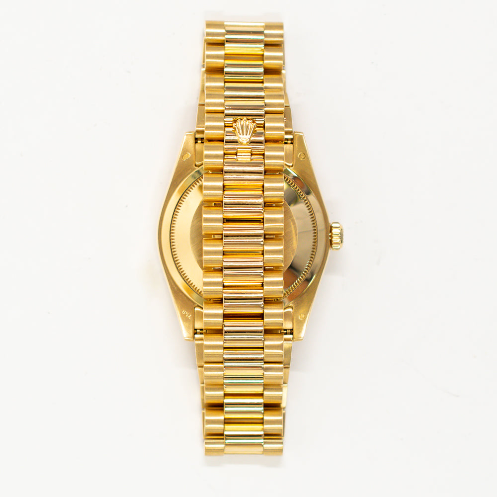 Day-Date 36mm Diamond Bezel Yellow Gold 118348A