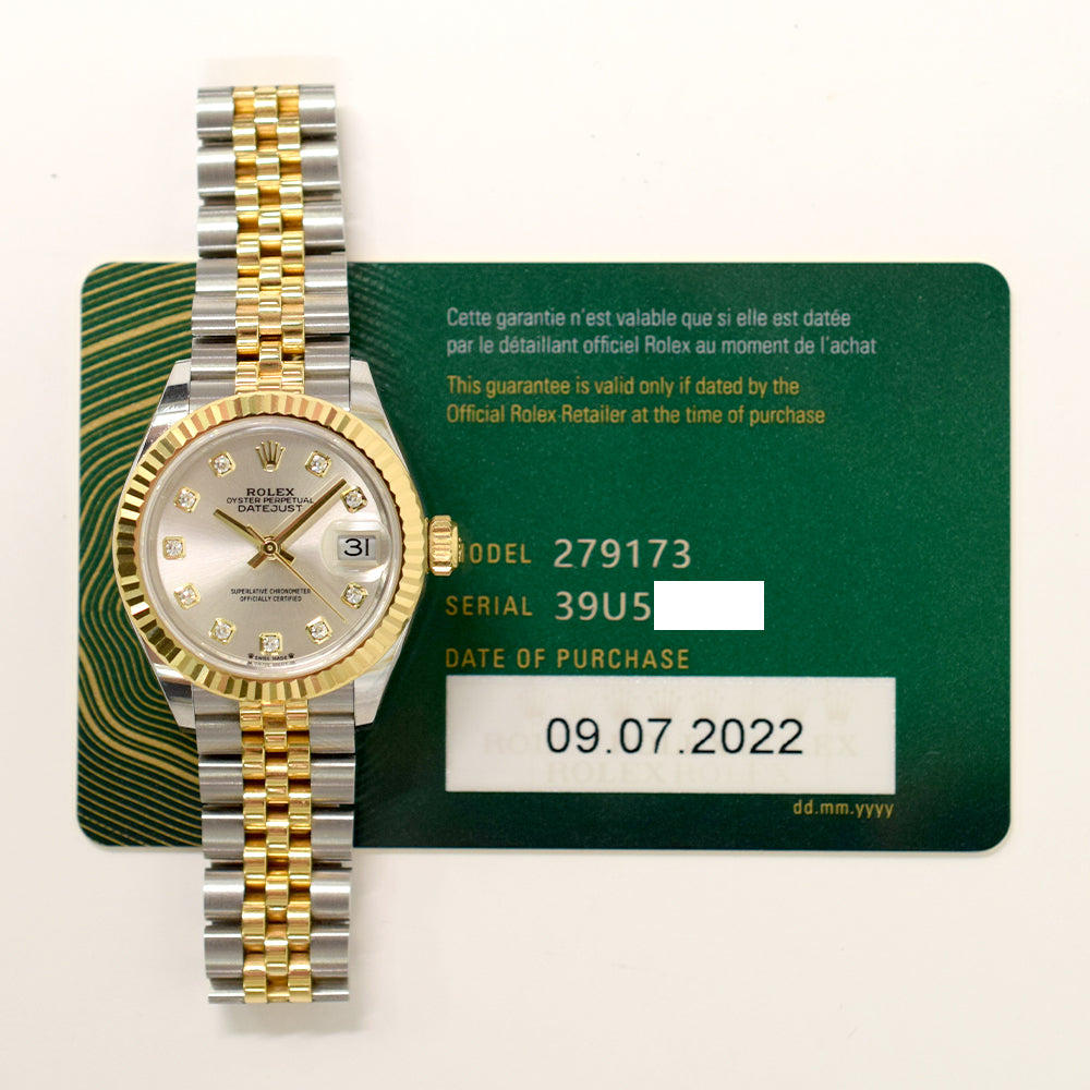 Lady Datejust 28mm Steel and Yellow Gold 279173