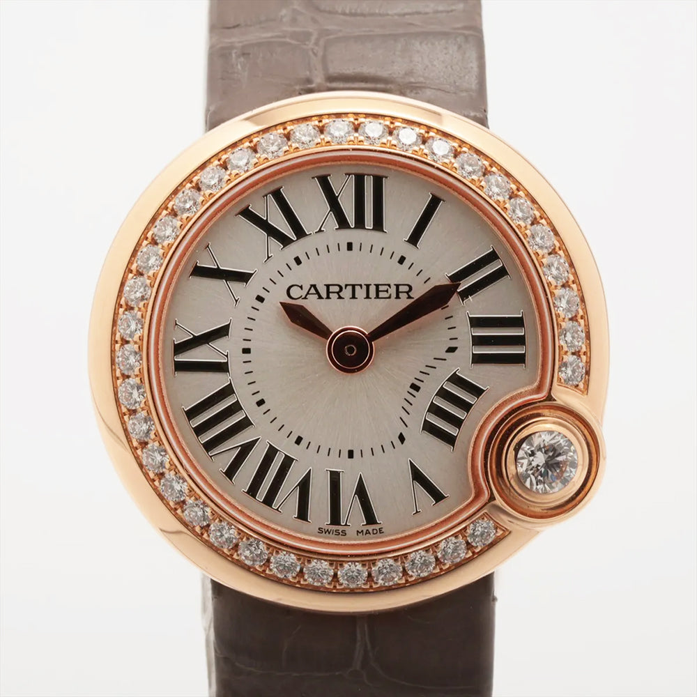 Ballon Blanc de Cartier Quartz 26mm Diamond Bezel Rose Gold WJBL0006