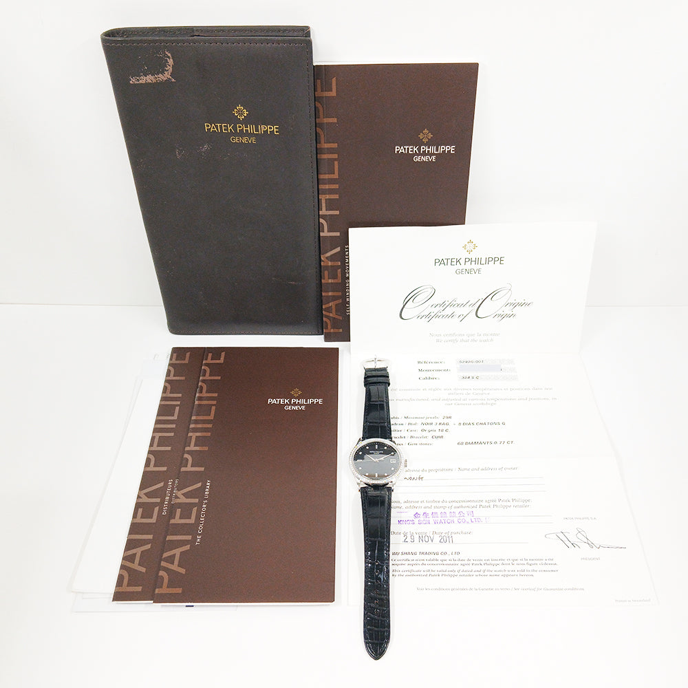 Calatrava 38mm Diamond Bezel White Gold  5297G-001