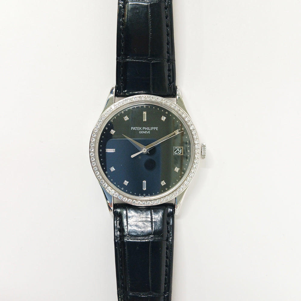 Calatrava 38mm Diamond Bezel White Gold  5297G-001