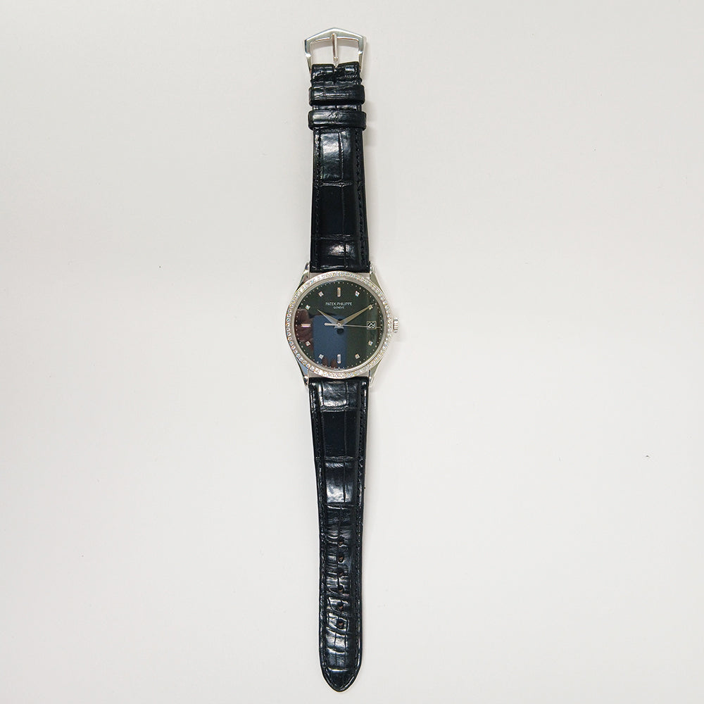 Calatrava 38mm Diamond Bezel White Gold  5297G-001