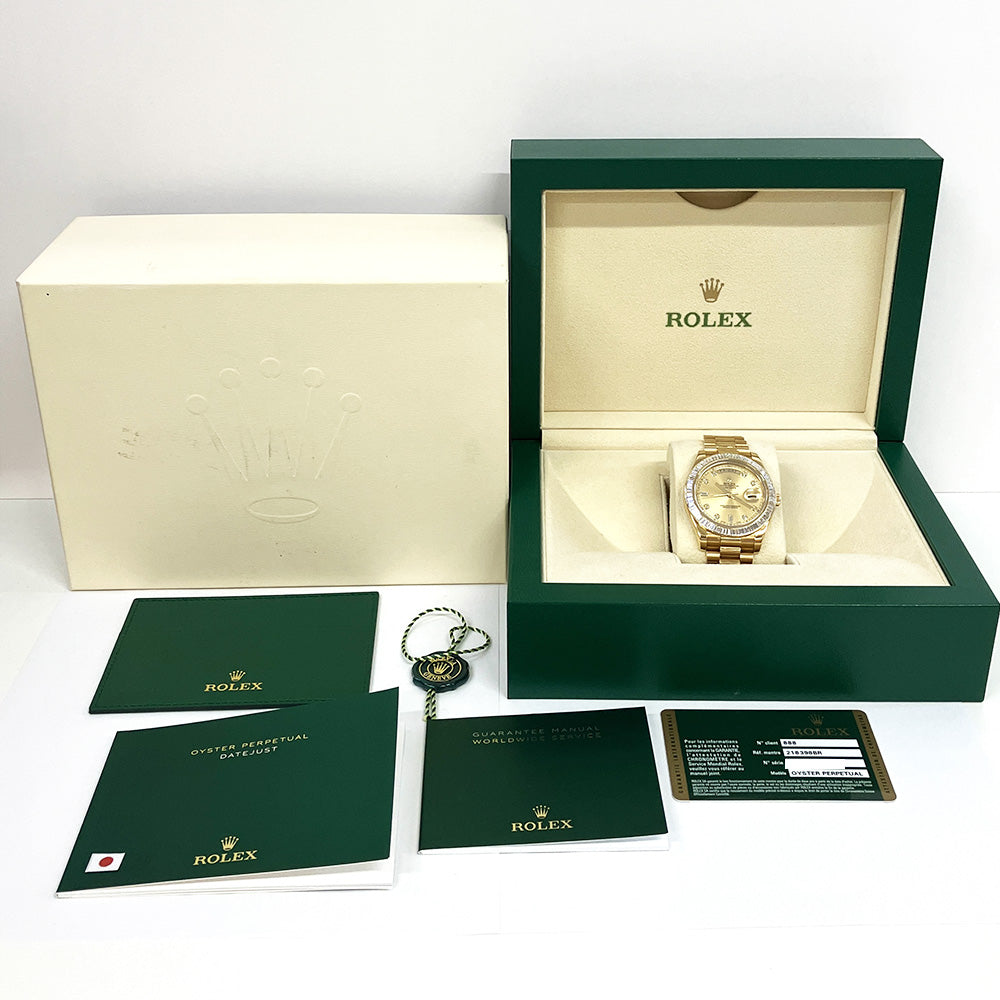 Day-Date II 41mm Diamond Bezel Yellow Gold 218398BR