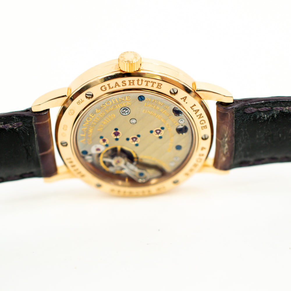 Little Saxonia 34mm Diamond Bezel Rose Gold Manually Winding 835.037