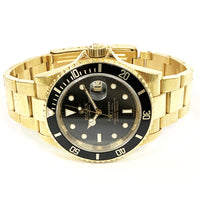 Submariner Date 40mm Black Bezel Yellow Gold 16618LN