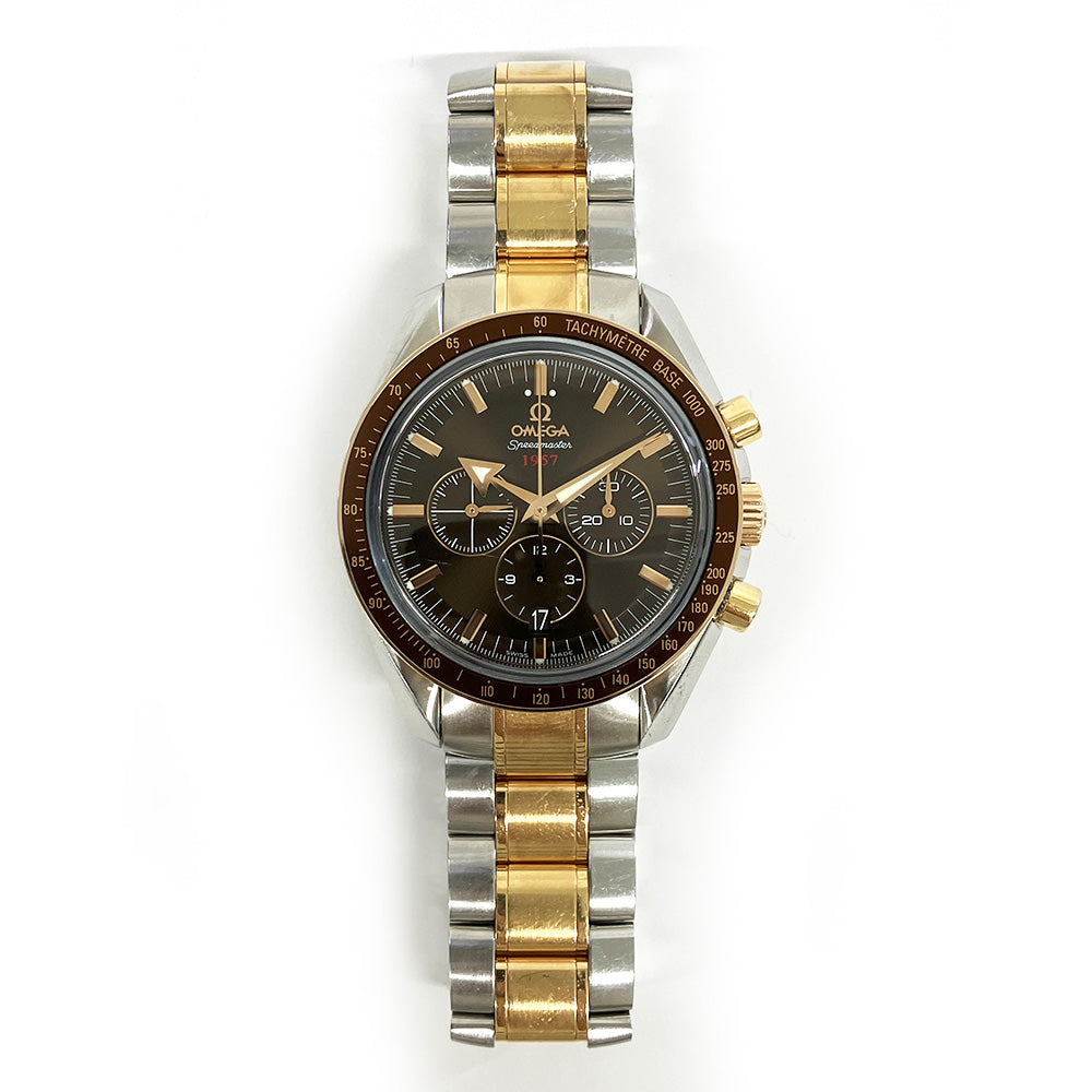 Speedmaster 42mm Broad Arrow Rose Gold and Stainless Steel   321.90.42.50.13.001