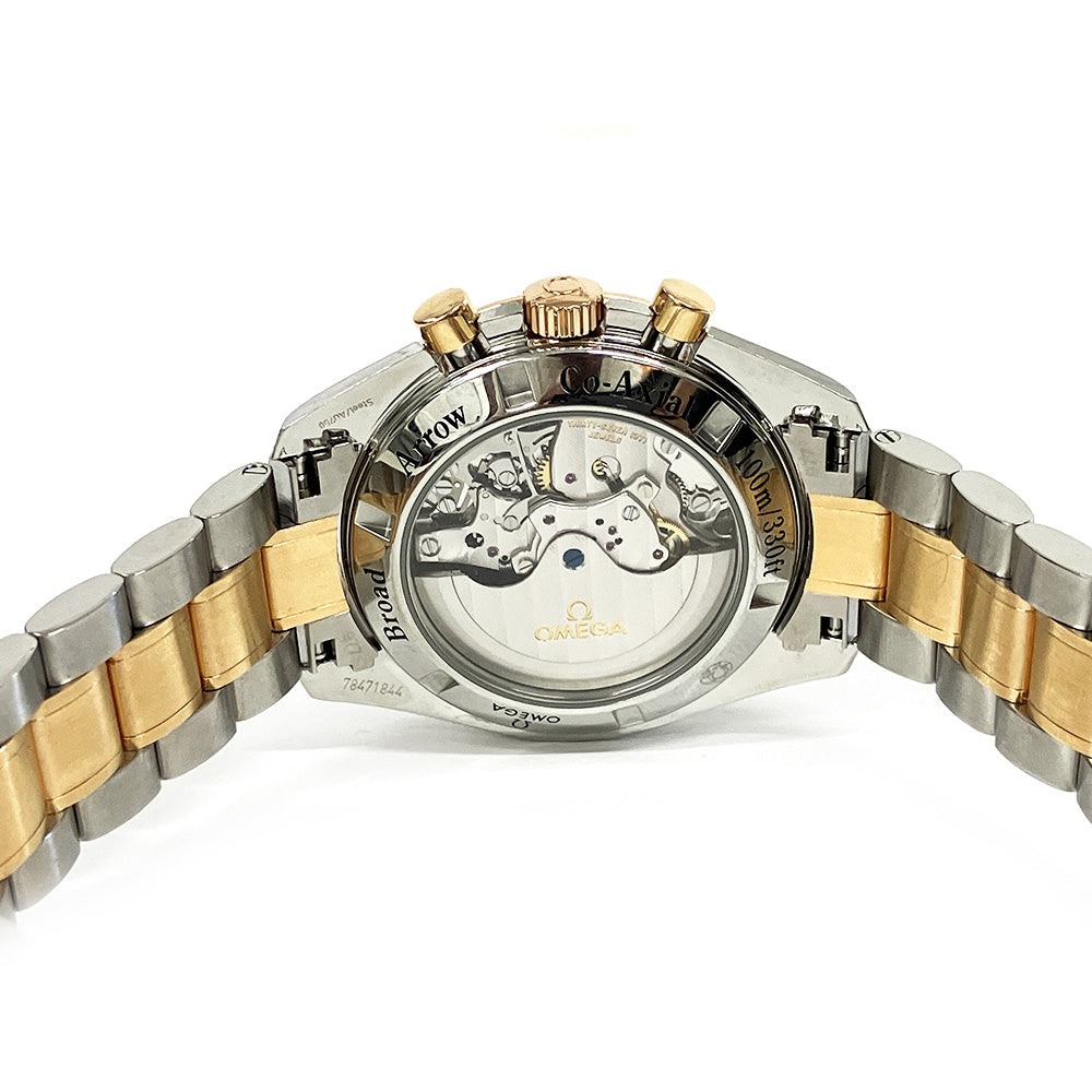 Speedmaster 42mm Broad Arrow Rose Gold and Stainless Steel   321.90.42.50.13.001