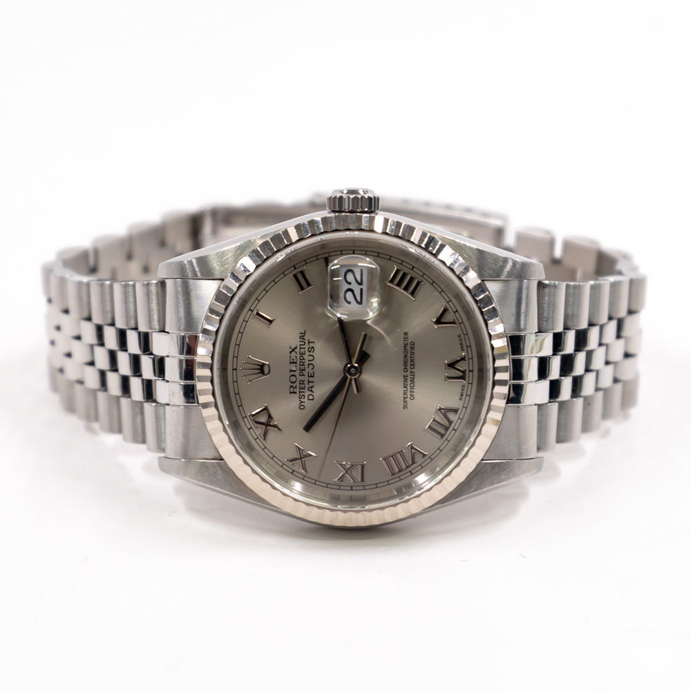 Datejust 36mm Steel and White Gold 16234