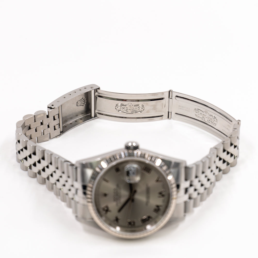 Datejust 36mm Steel and White Gold 16234