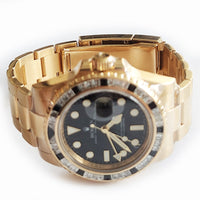 GMT-Master II Diamond and Black Sapphire Bezel Yellow Gold 116748SANR