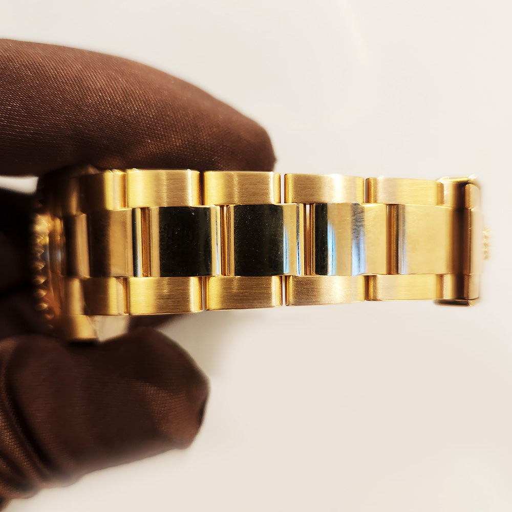 GMT-Master II Diamond and Black Sapphire Bezel Yellow Gold 116748SANR