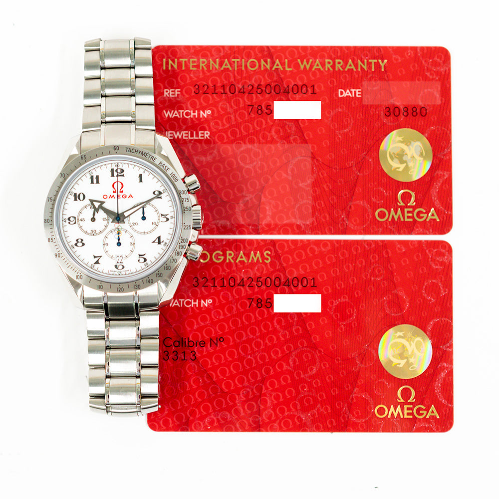 Speedmaster Broad Arrow Specialities Olympic Games Collection 42mm Steel on Steel 321.10.42.50.04.001