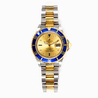 Submariner Date 40mm Blue Bezel "Serti Dial" Steel and Yellow Gold 16613SG