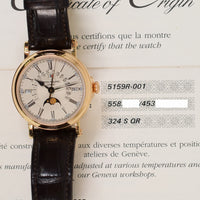 Grand Complications Perpetual Calendar Retrograde Date 38mm Rose Gold 5159R-001