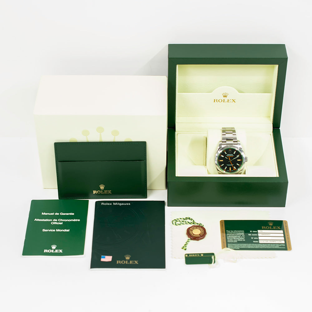 Milgauss Green Crystal 116400GV