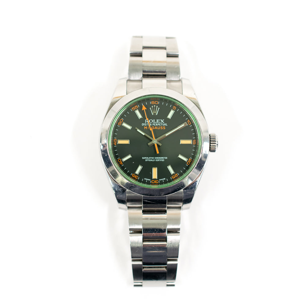 Milgauss Green Crystal 116400GV